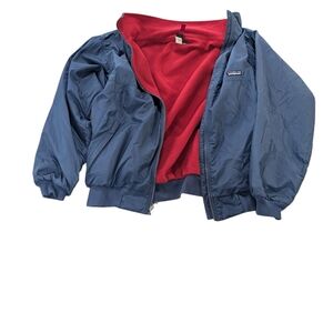 Patagonia Vintage Bomber Shelled Synchilla Jacket Men's Medium 1980s FleeceLined